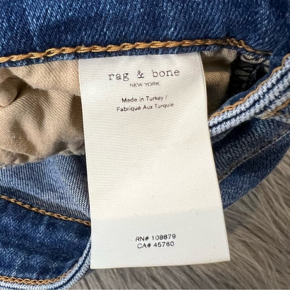 Rag & Bone Nina High Rise Exmoor Wash Women’s Skinny Jeans Sz 25 - Picture 9 of 13